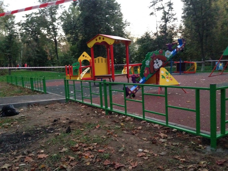 Деревянное ограждение детских площадок