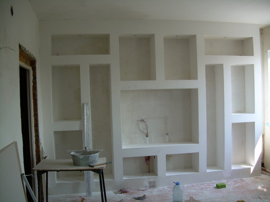 Гипсокартонные полки