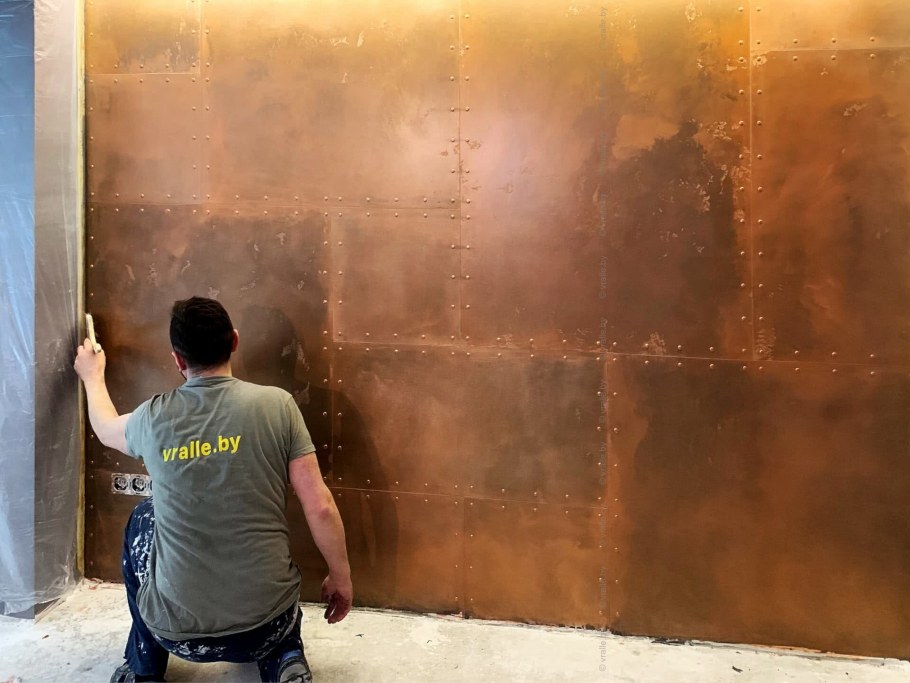Штукатурка имитирующая металл