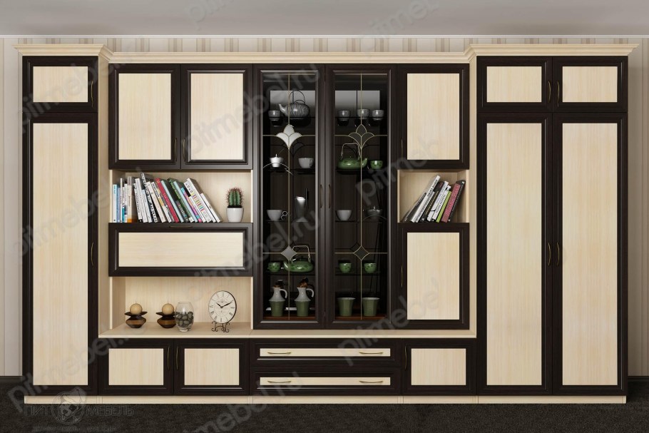 Стенка Ника венге/дуб молочный