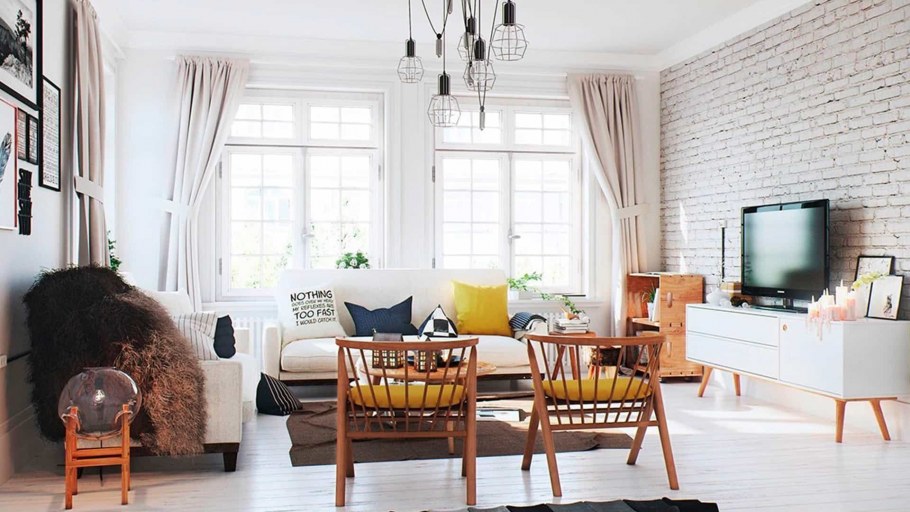 Сканди стиль в интерьере