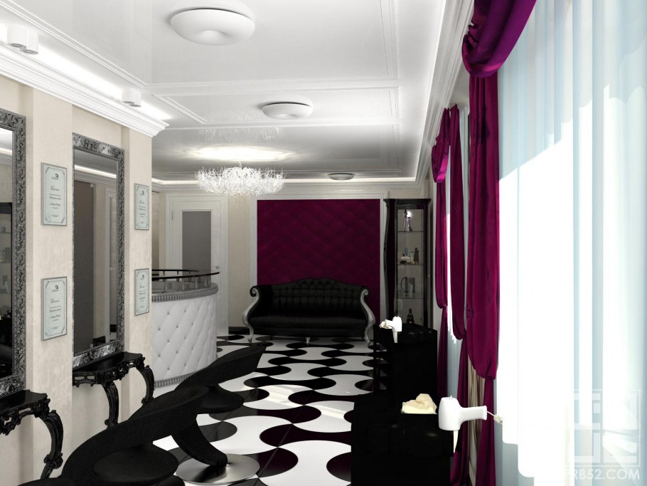 Интерьер салона красоты в стиле арт деко