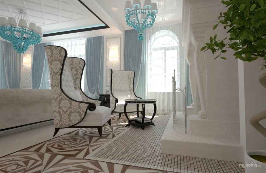 Ковры классика в интерьере арт деко