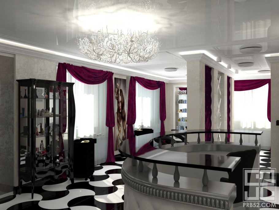 Арт деко в интерьере салона красоты