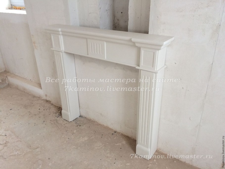 Каминный портал (фальш-камин) из гипса КМР-100