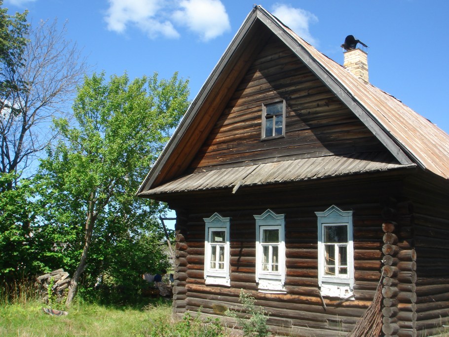 Бревенчатый дом русская изба