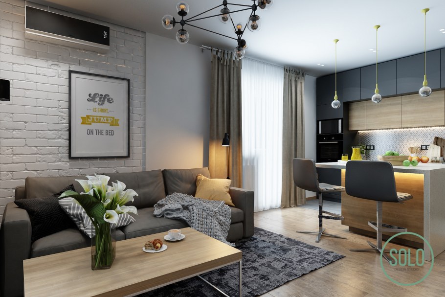 Планировка студии Новосибирский дизайнер