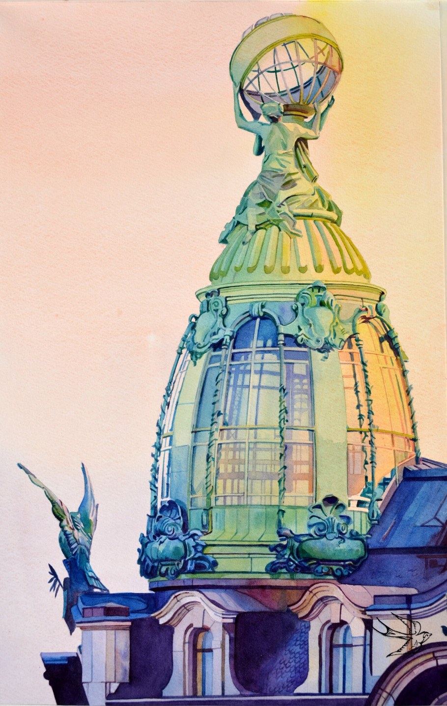 Акварель Санкт Петербург Виктория Кравченко