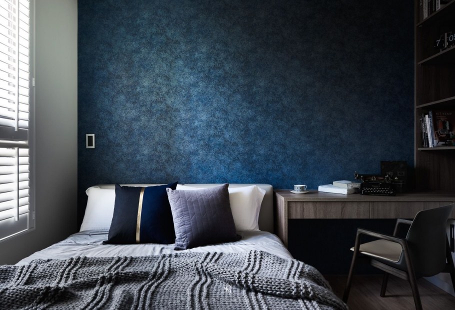 Сине серые обои