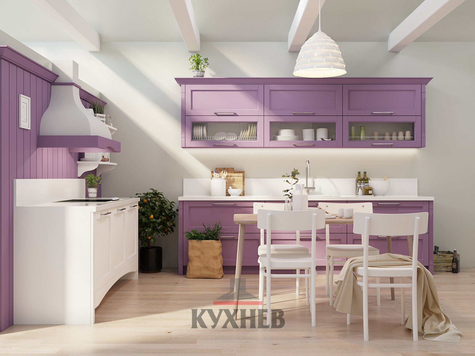 Сиреневая Кухня В Стиле Прованс