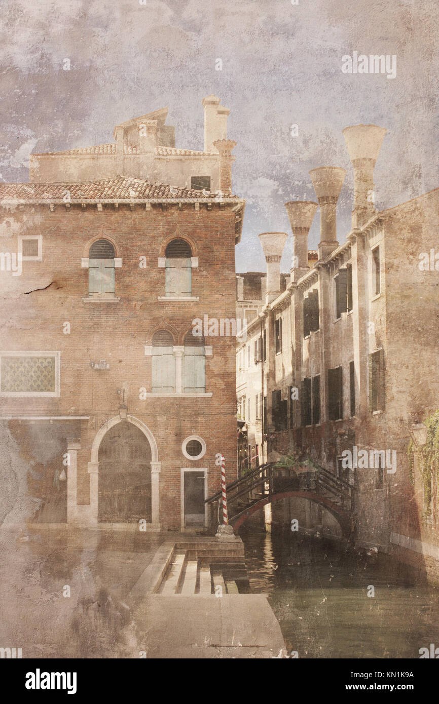 Фреска Венеция сепия сепия