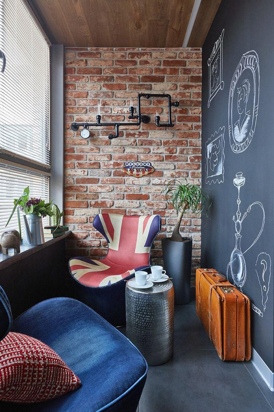 Сканди лофт балкон