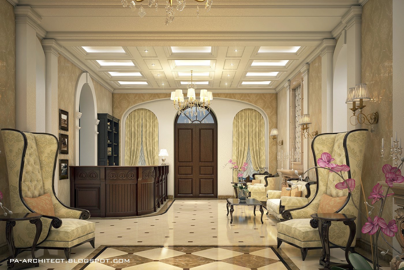 Дизайн гостиницы в классическом стиле