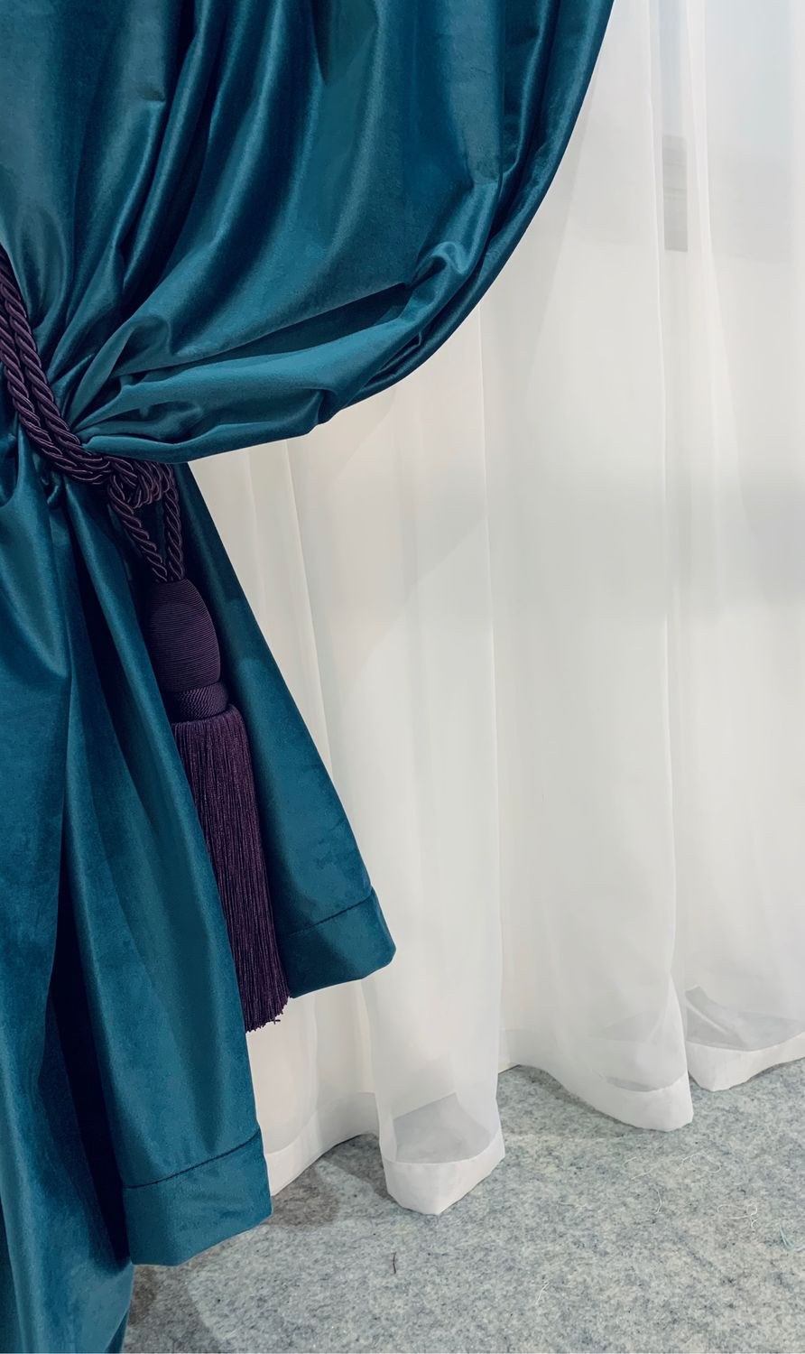 Штора бархат moss6284