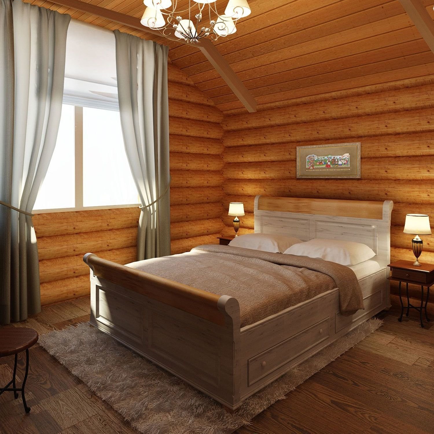 Дизайн деревянного дома из бруса – как оформить комнаты брусового коттеджа