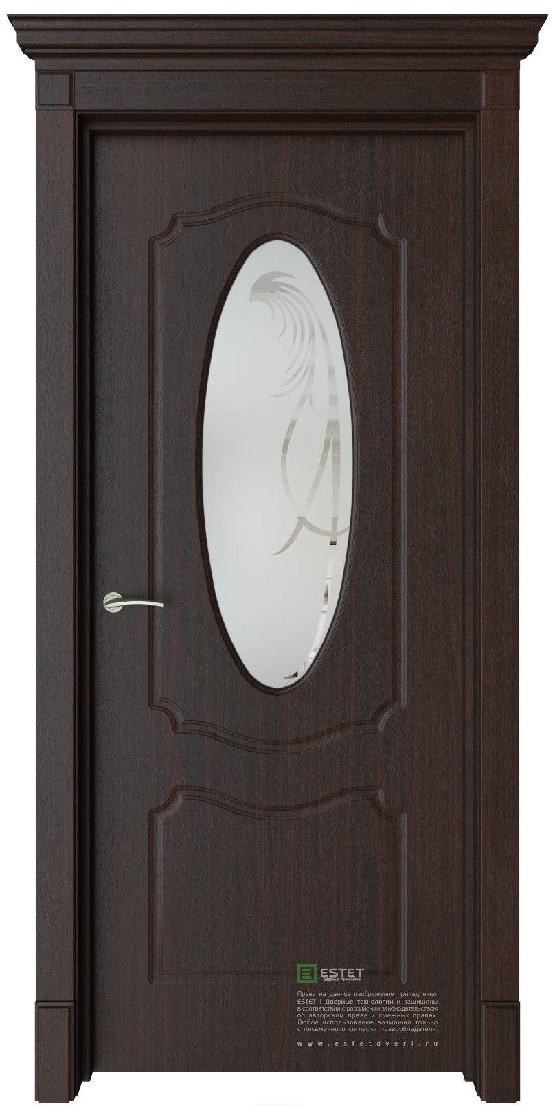 Межкомнатная дверь Нео 828 ДГ (орех) 2000х800