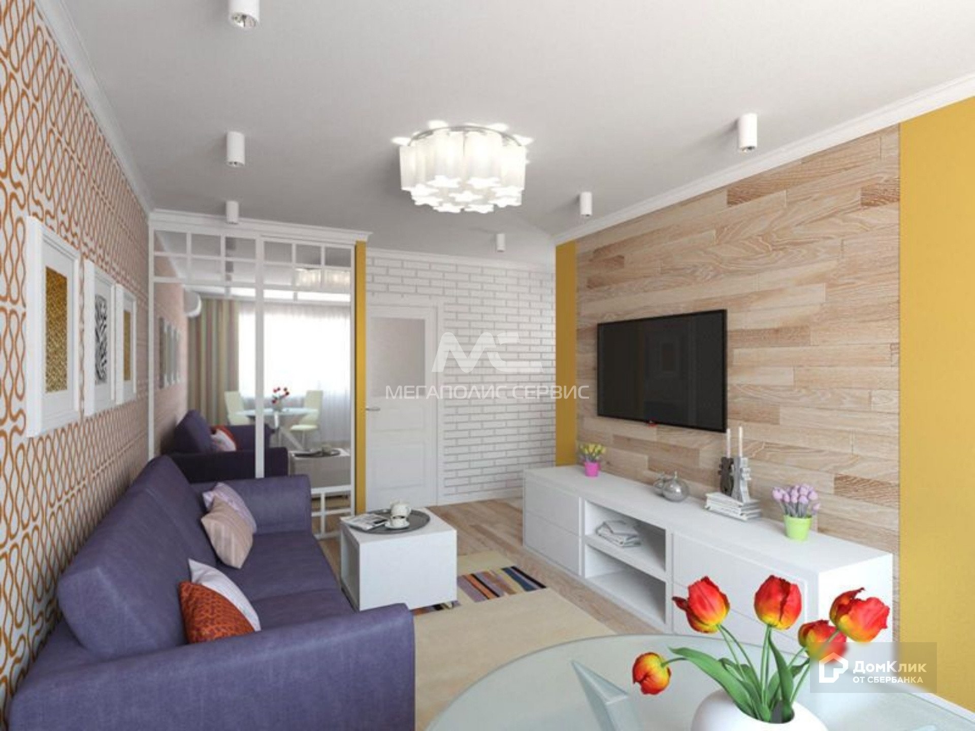 Дизайн однокомнатной квартиры в Краснодаре