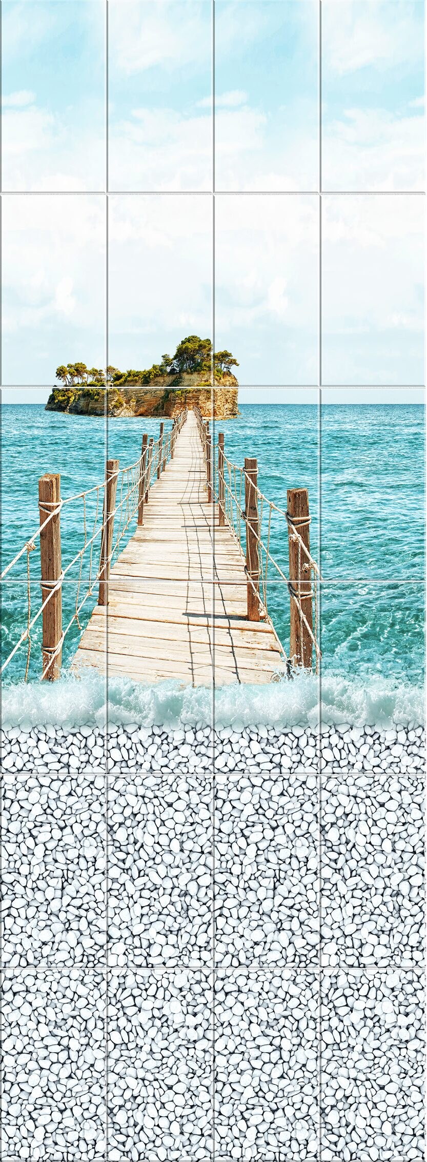 Панель Кронапласт unique океан фон (0,25 м*2,7 м*8 мм)