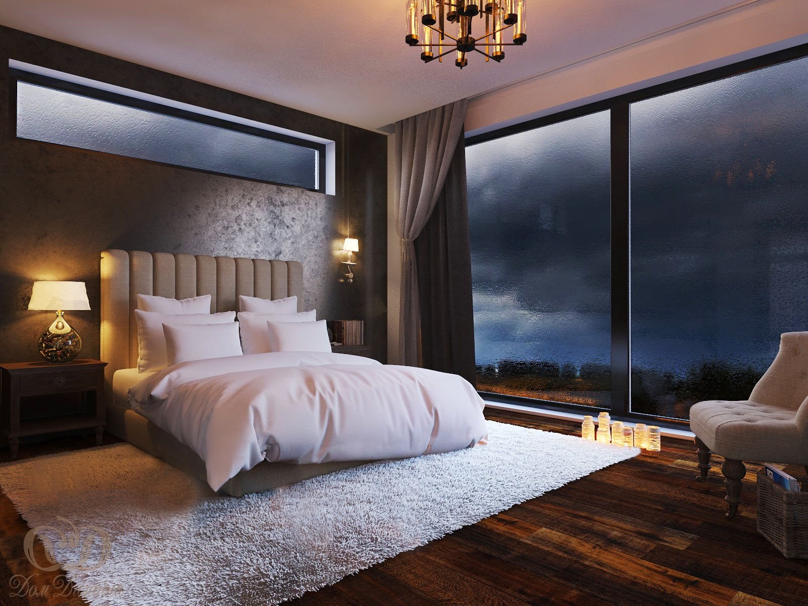 Снится без окна. Спальня с панорамными окнами. Красивый интерьер спальни. Большая спальня с панорамными окнами. Красивая комната.