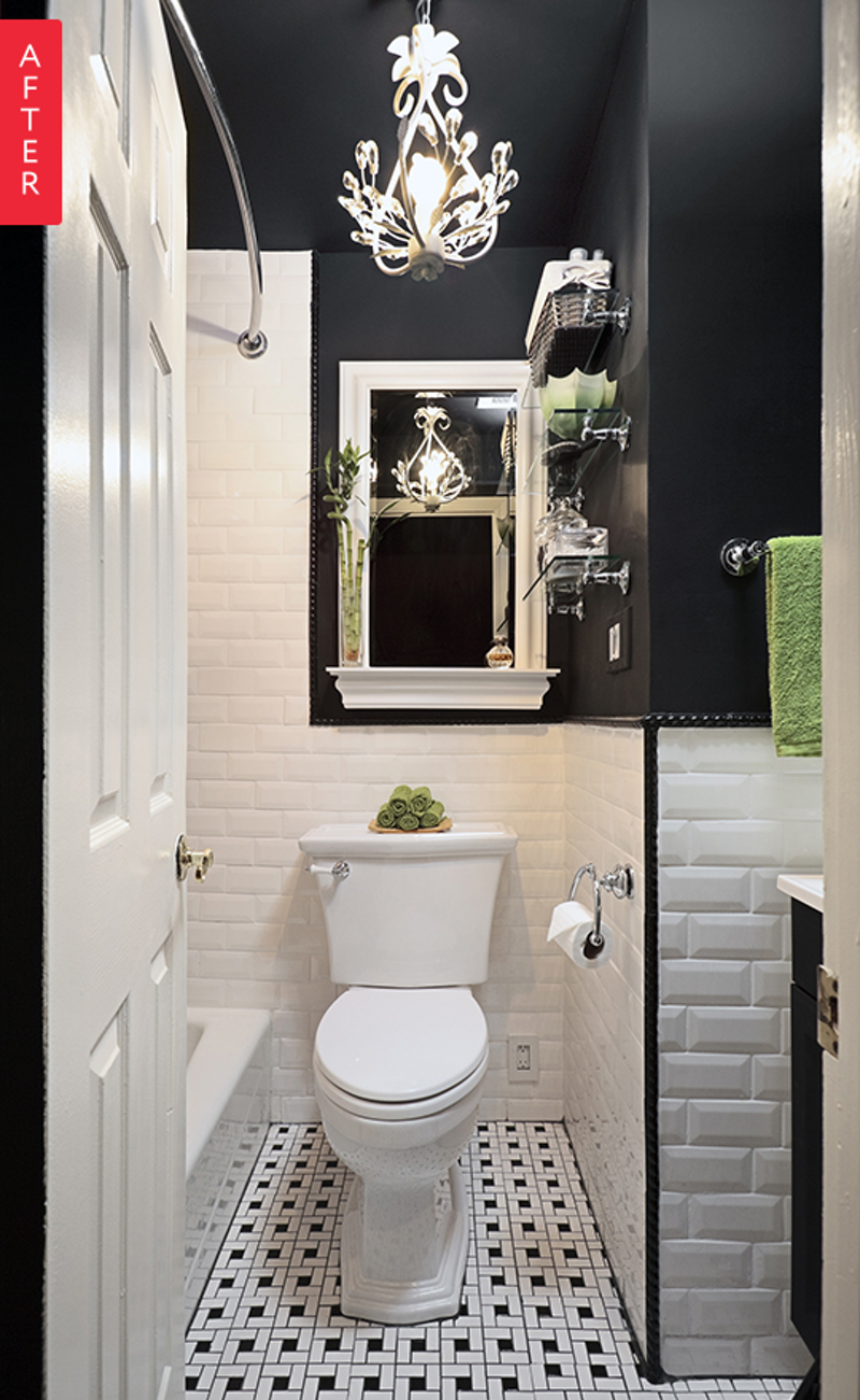 Туалет в черном цвете