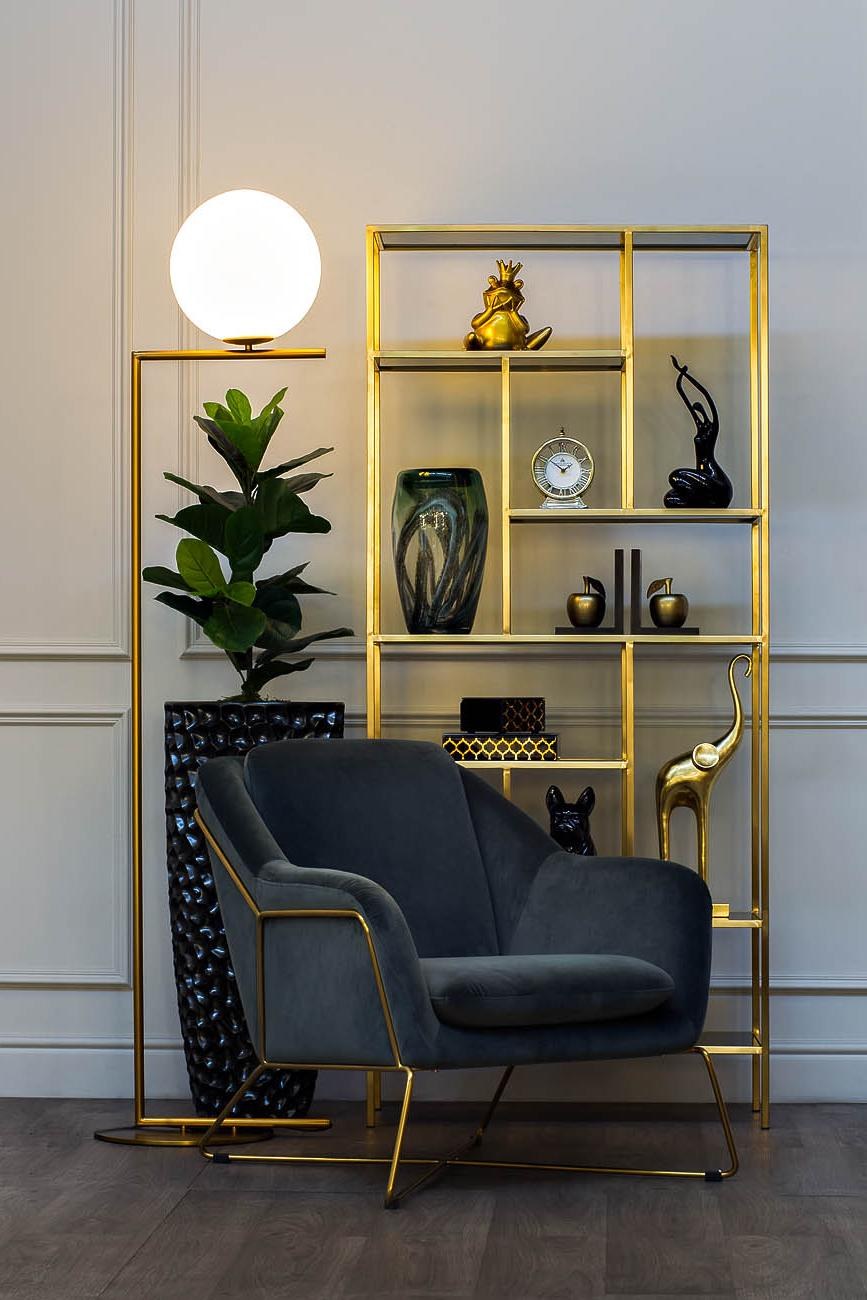 Торшер "шар" (k2gf-825br)