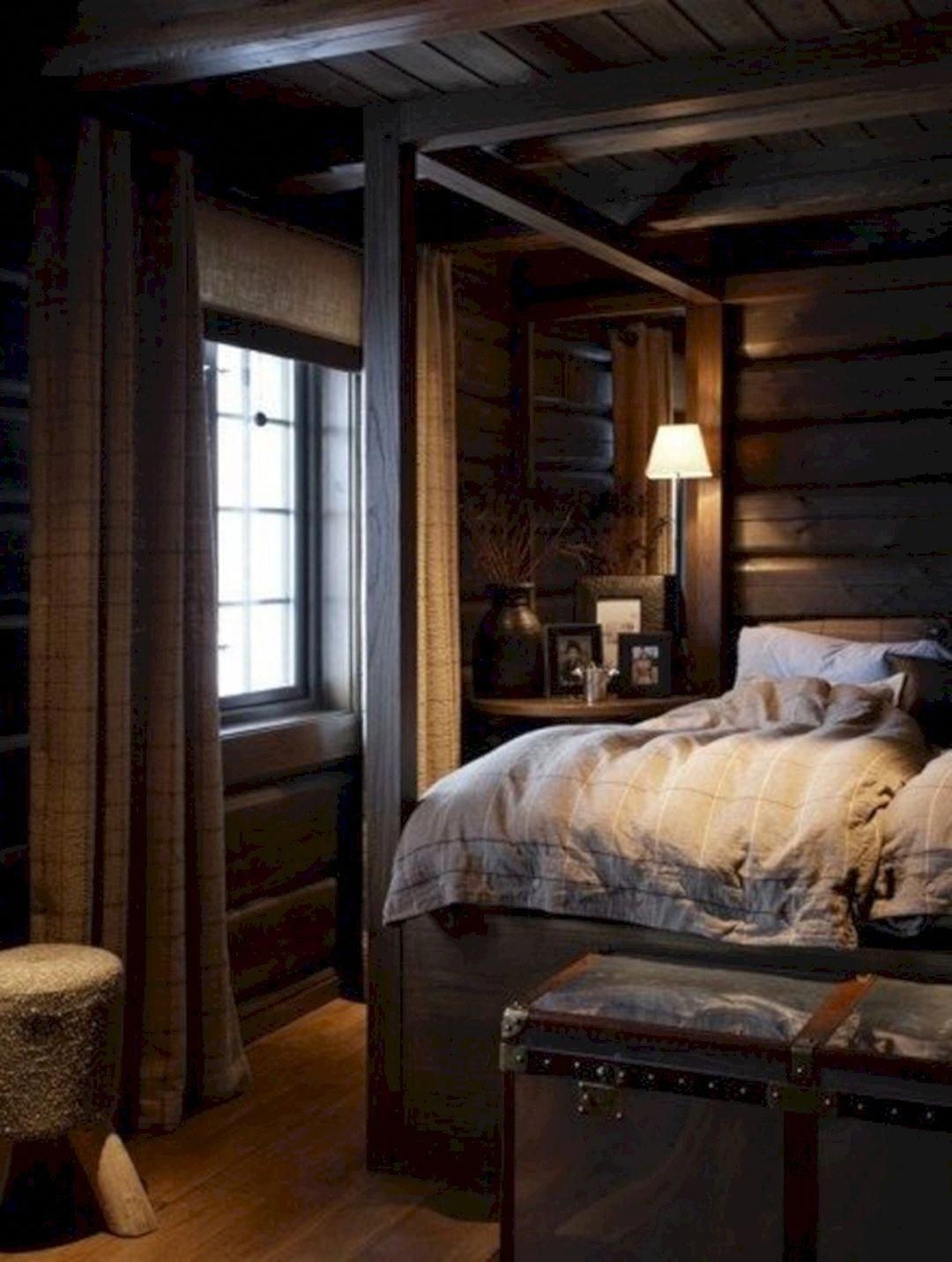 комната в деревянном стиле в квартире