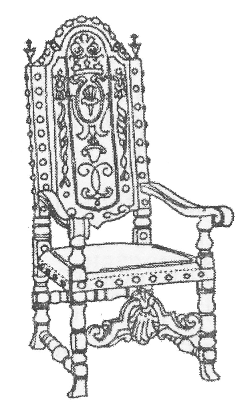 Стул кресло Ренессанс эпохи Возрождение