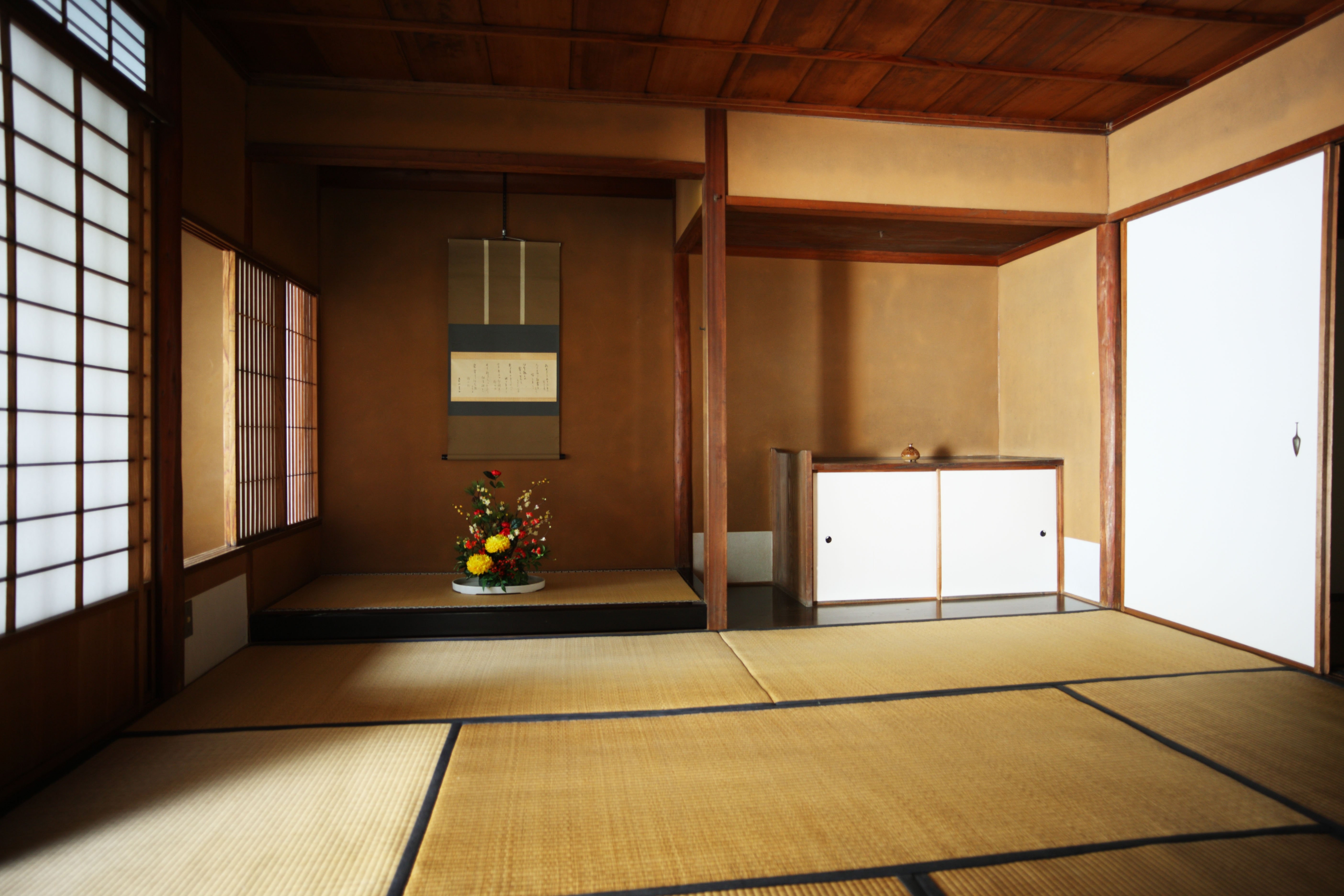 Японские дома купить. Сёин-дзукури архитектура. Токонома в Японии. Япония комната татами Сёдзи. Сёдзи Кубодэра.