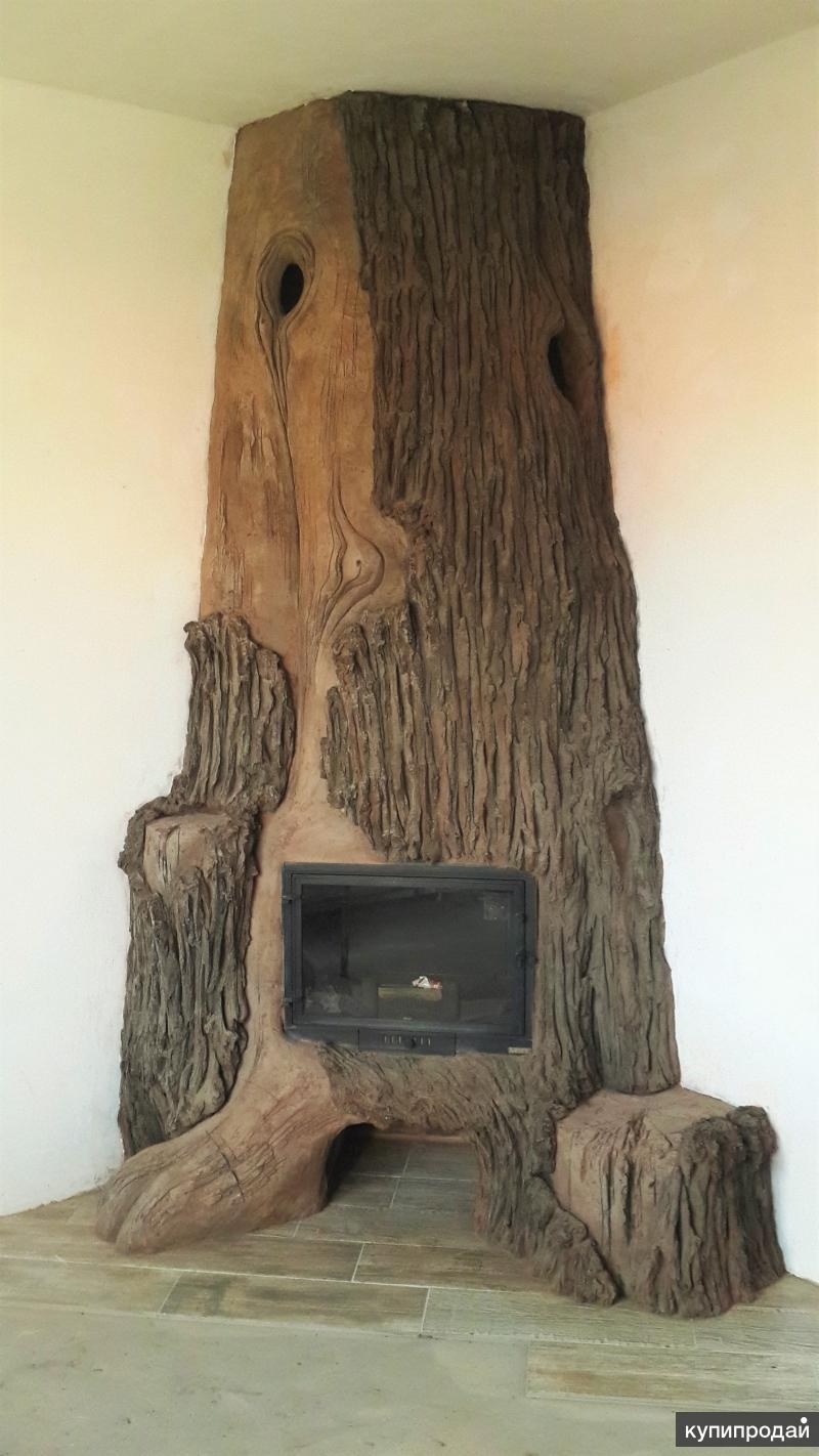 Дерево из арт бетона