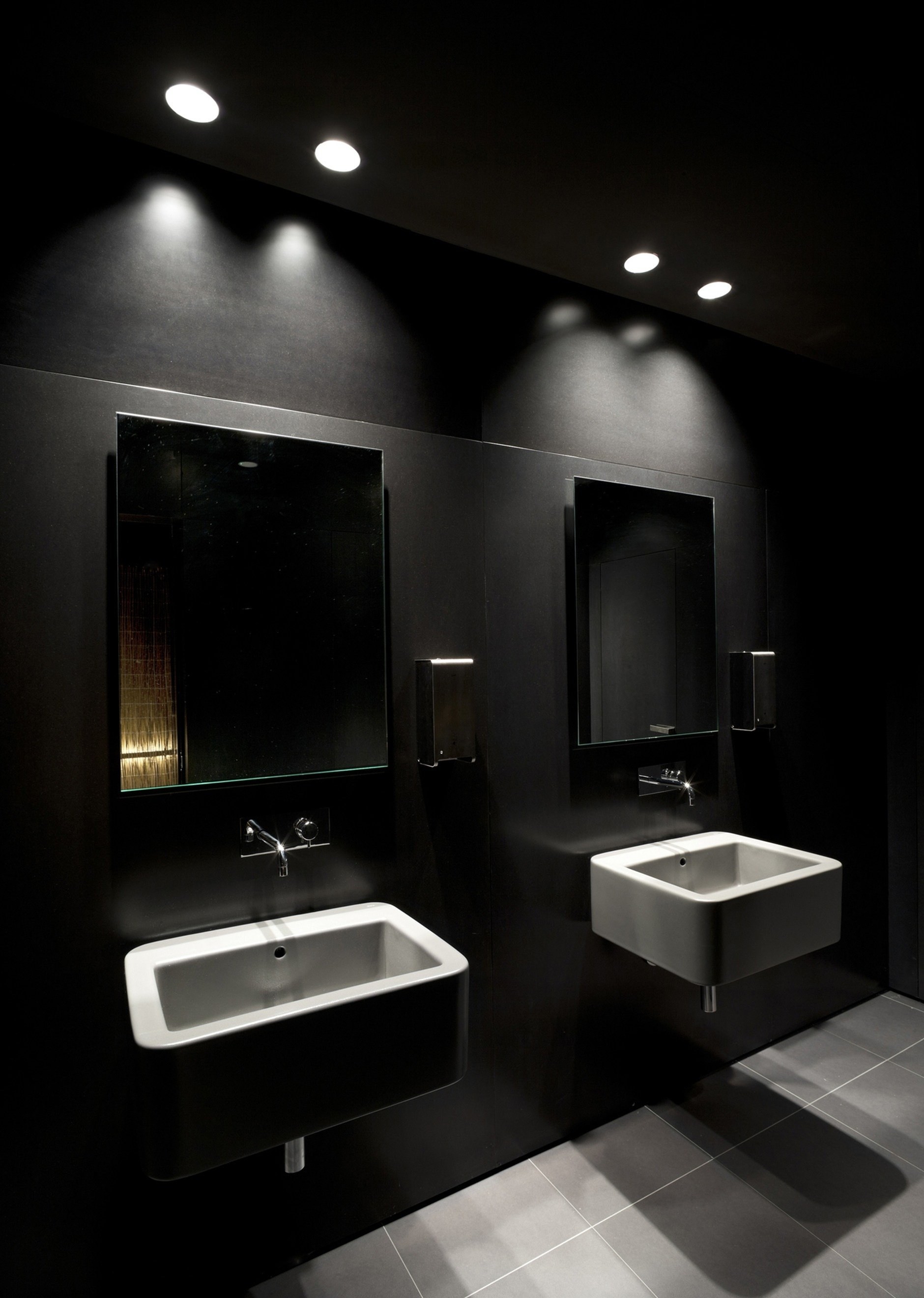 Ванная комната темного цвета