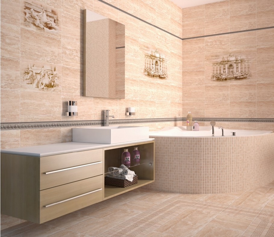 Travertin Fontana di Trevi плитка