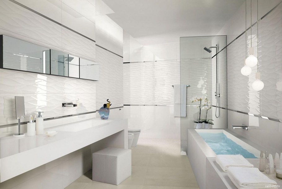 Lumina 75 Square Matt White 25x75
