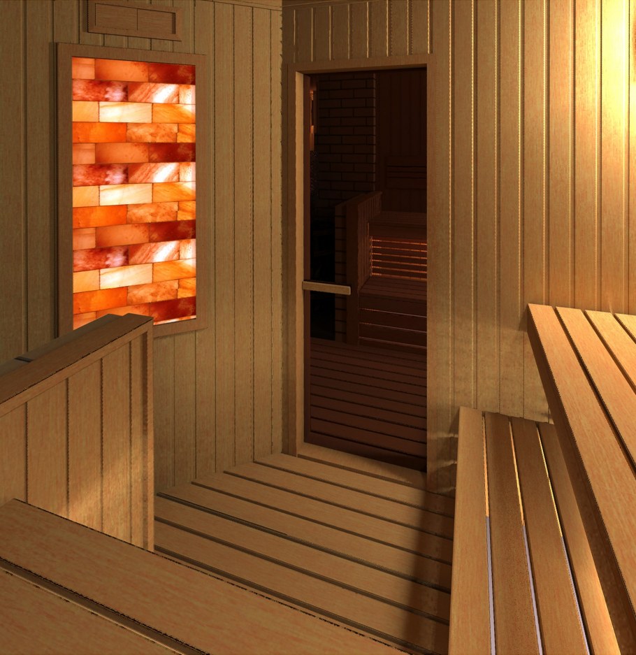 Сауна с соляными БЛОКАМИ В квартире