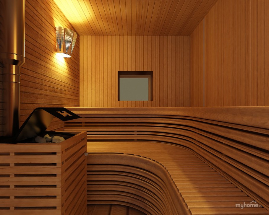 Проект бани с комнатой отдыха