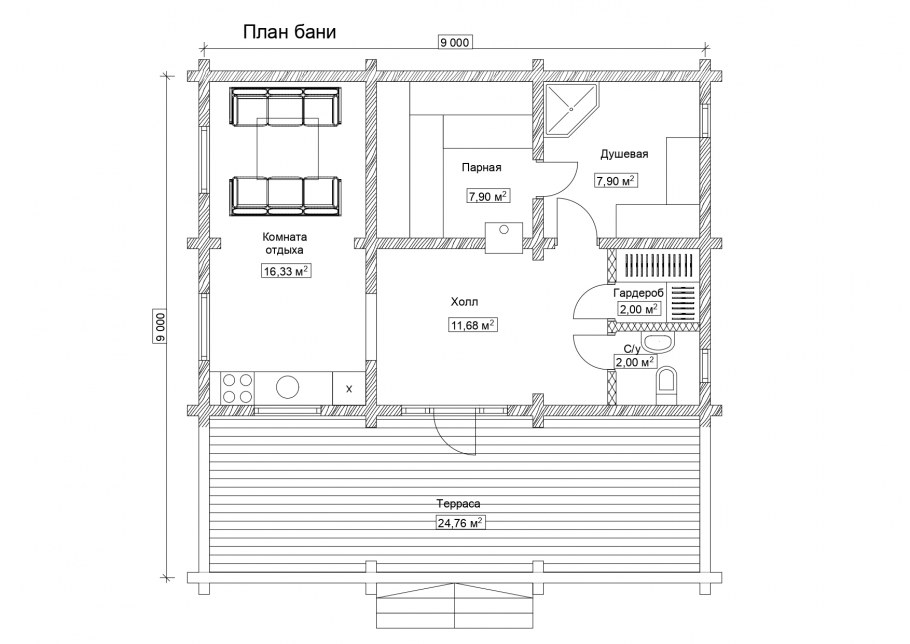 Мансардный одноквартирный жилой дом чертежи