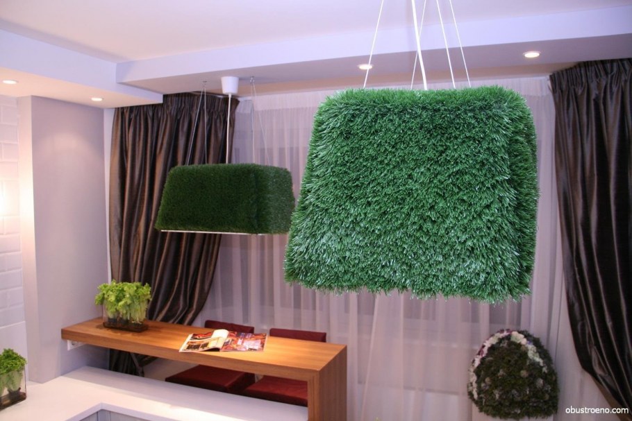 Искусственная трава в интерьере квартиры