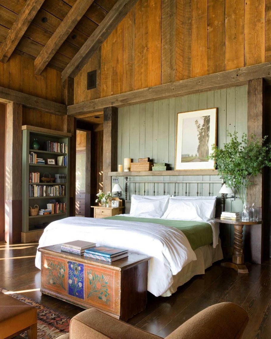 Спальня в деревенском стиле