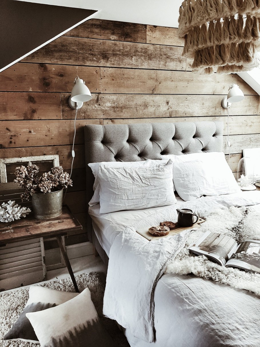 Декор для спальни в стиле рустик