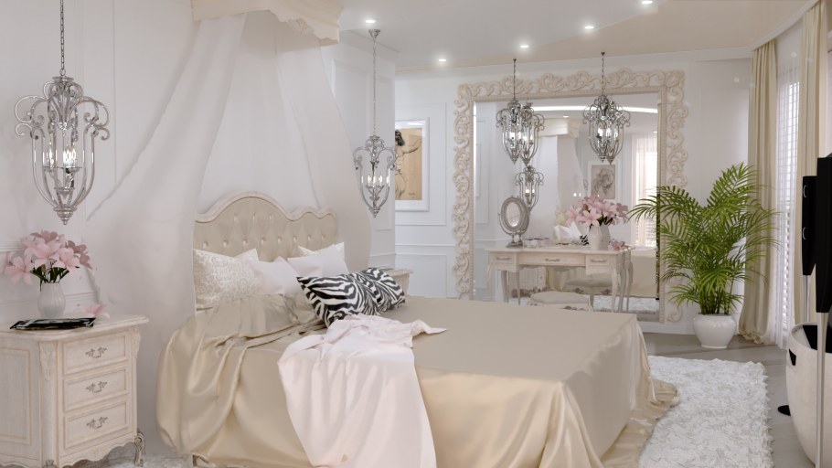 Красивая спальня для женщины