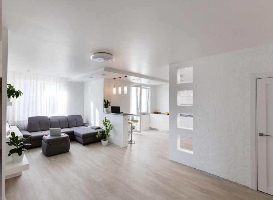 Зал без мебели