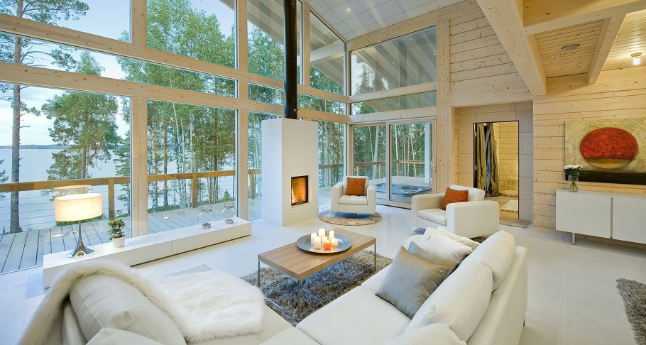 Дом из клееного бруса в стиле Модерн