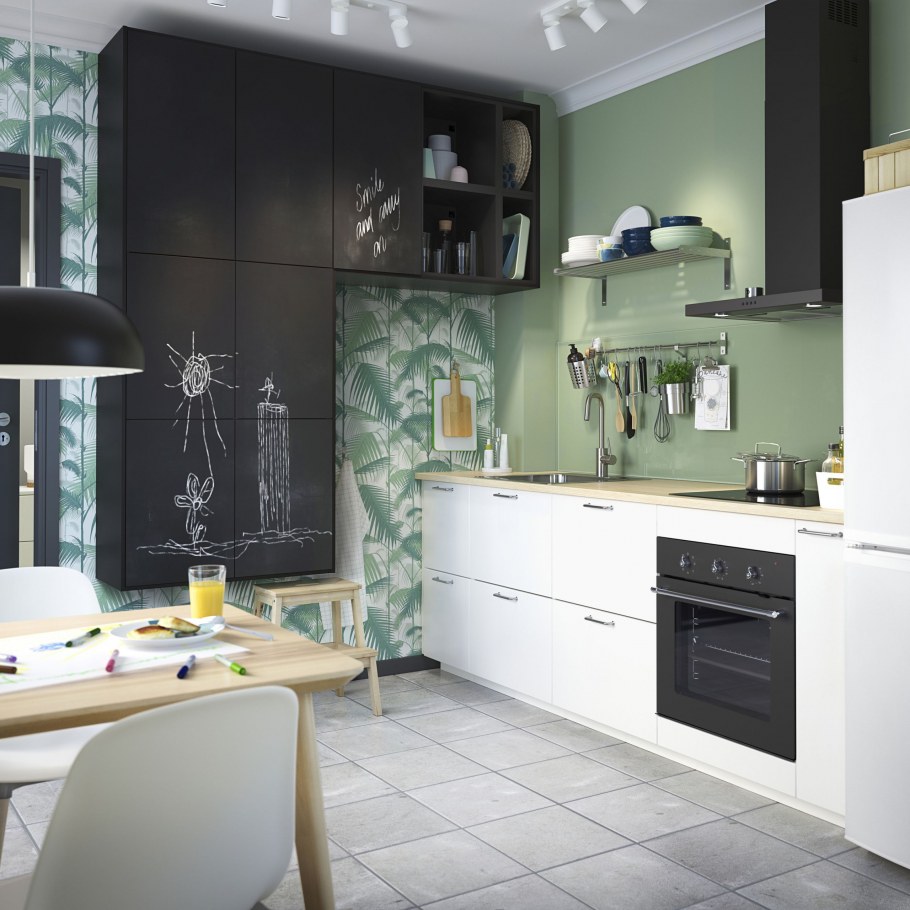 Кухня икеа бодарп зеленый