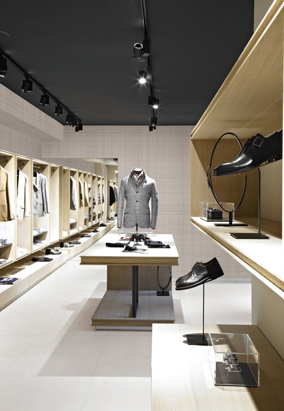 Интерьер магазина одежды