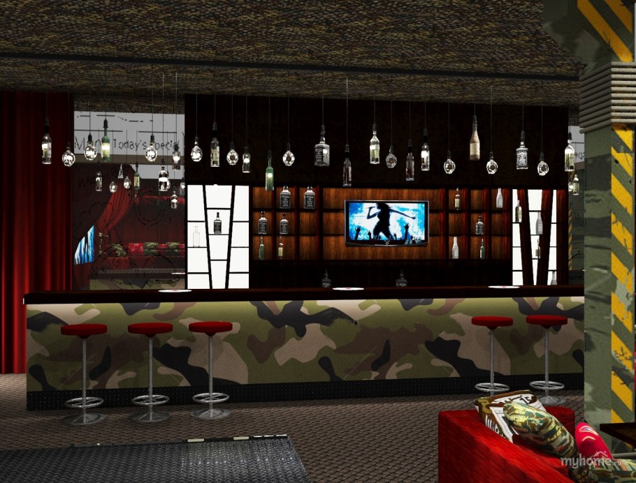 Кафе в стиле милитари