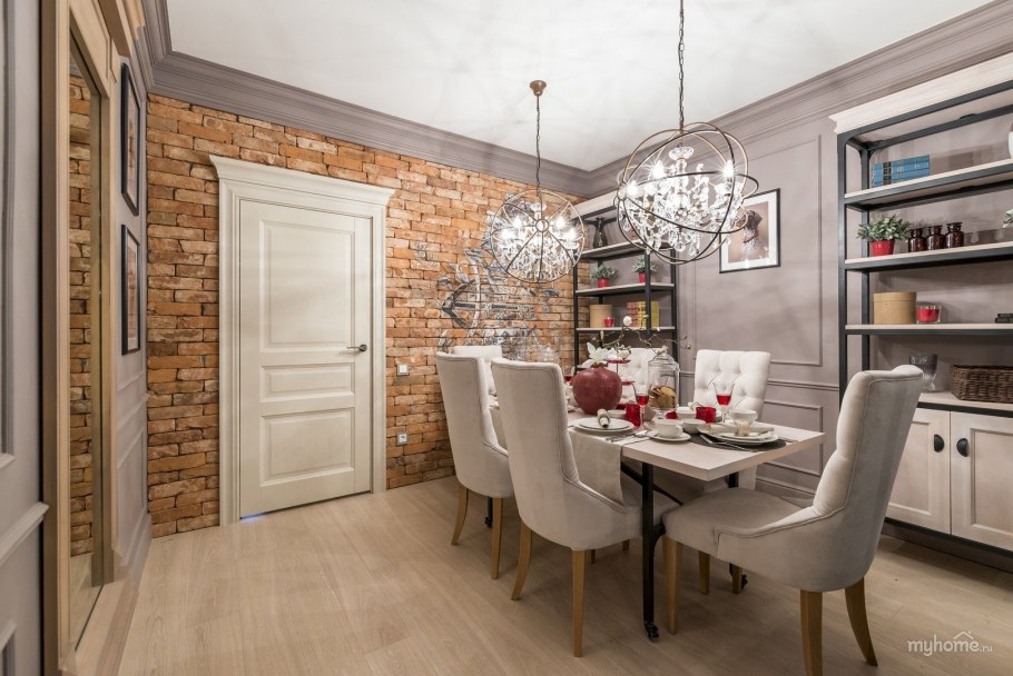 Смешение стилей лофт и классика