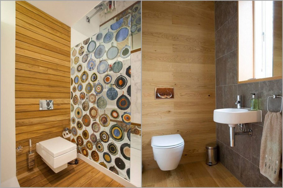 Туалет из ламината