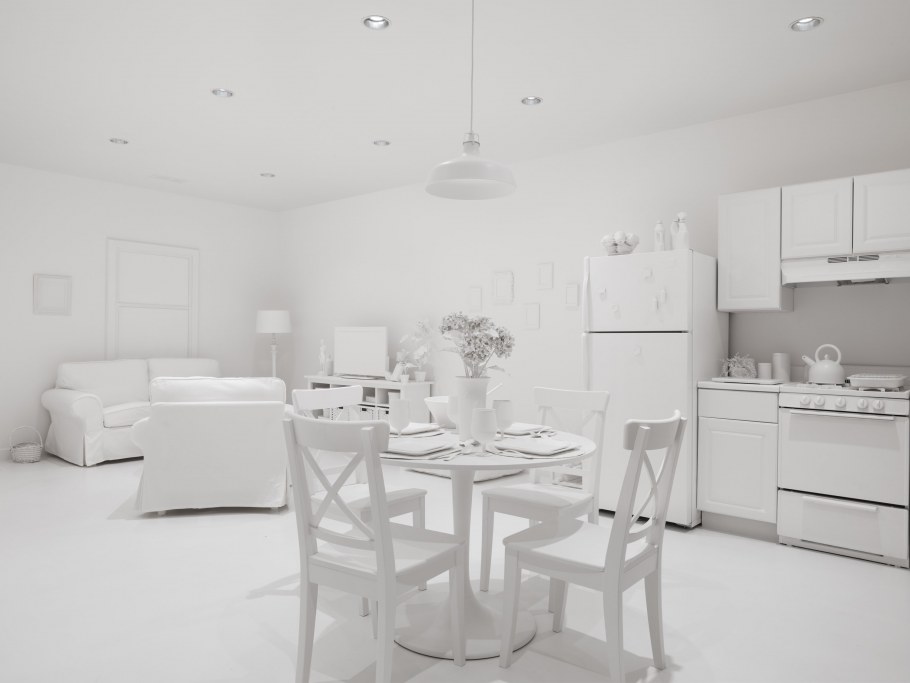 Спальня икеа в интерьере белая