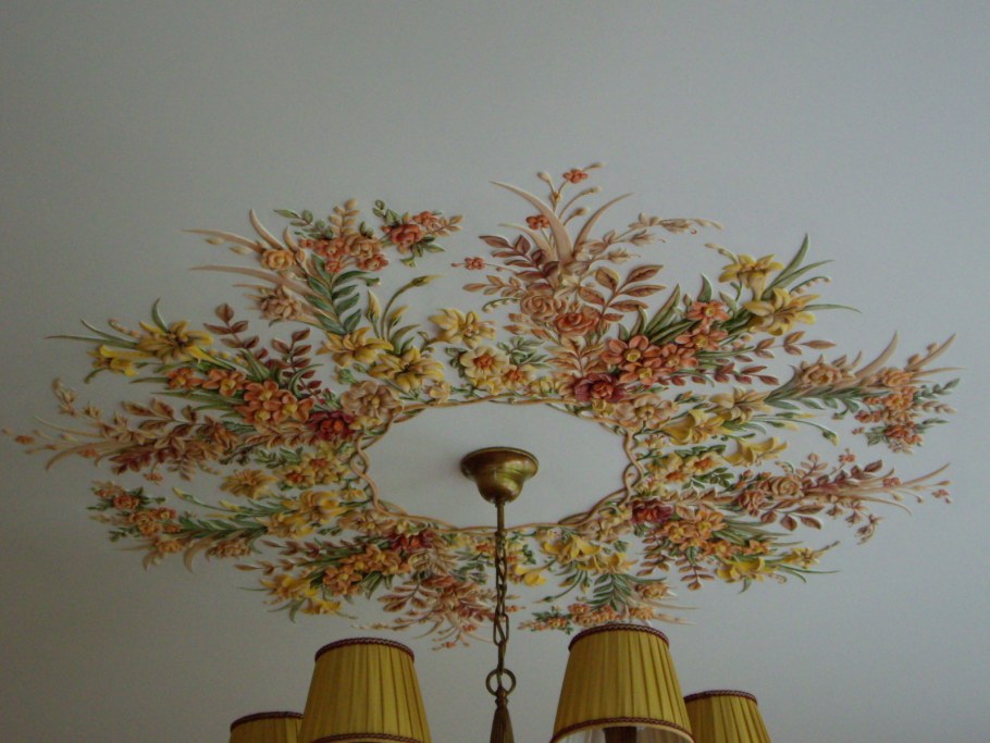 Декупаж на потолке