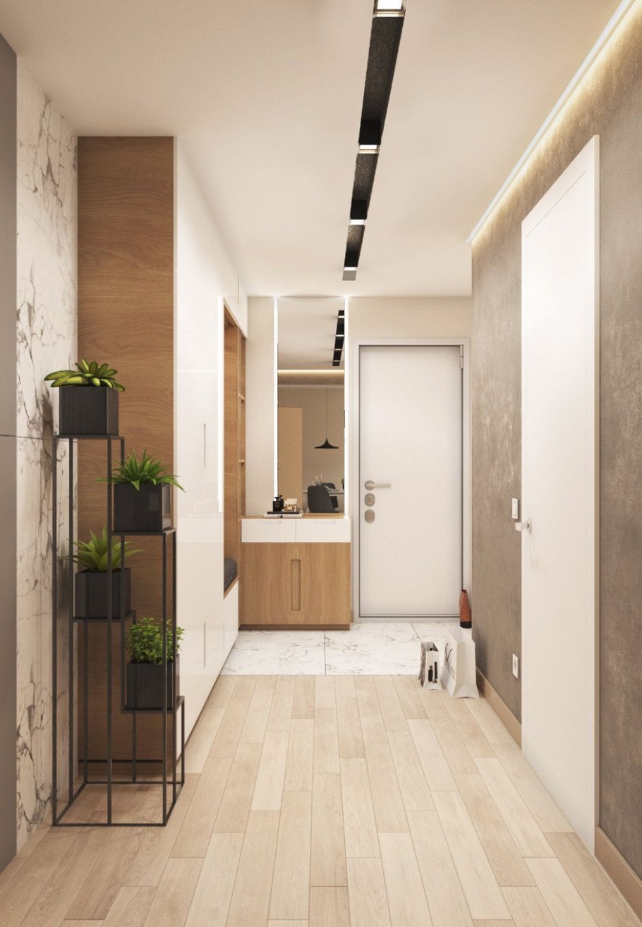 Интерьер узкого коридора