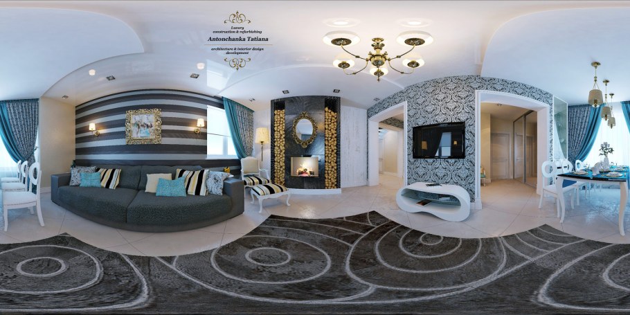 3d панорама фантазийные интерьеры